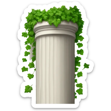 Columns with ivy growing sticker