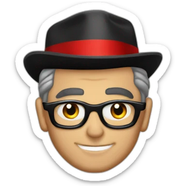 cary grant as james bond wearing red and black sticker