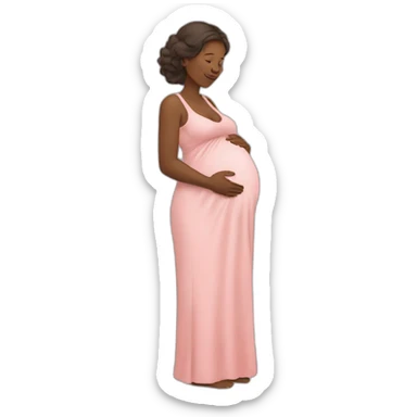 pregnant mom sticker