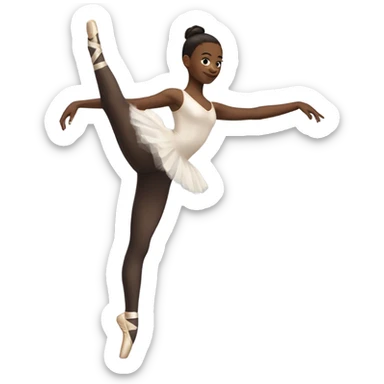 Ballet dancer in thigh highs sticker