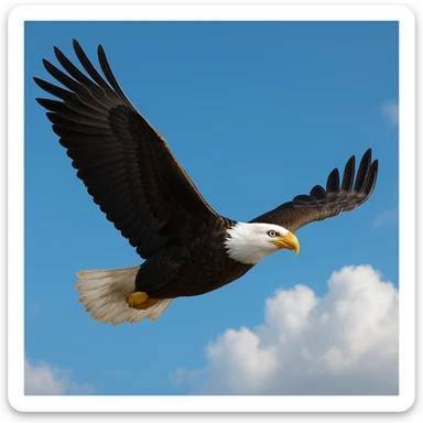 Bald eagle sticker