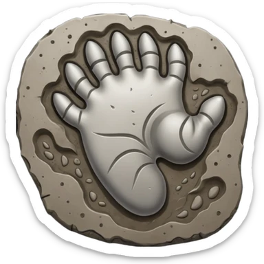 Dino Footprint sticker