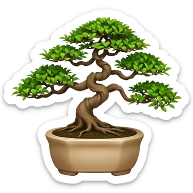 Bonsai tree sticker