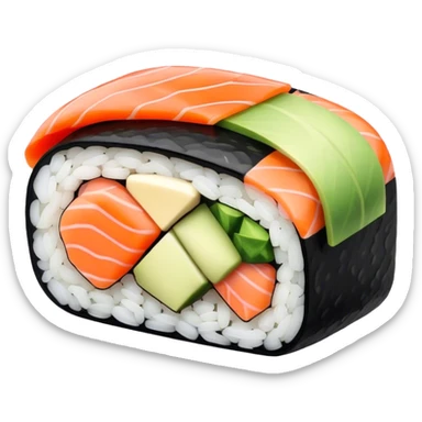 Sushi roll sticker
