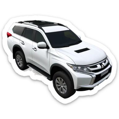 todoterreno mitsubishi montero 3.2 DI-D blanco sticker