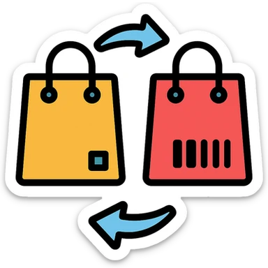 product exchange sticker
