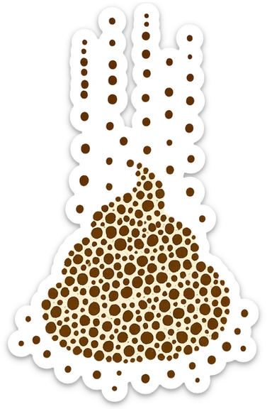 FECI DI ANIMALE A PALLINI CADONO DALL'ALTO sticker