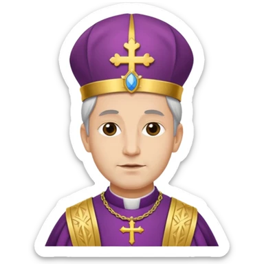 OBISPO DE IGLESIA CON PIEL BLNCA sticker