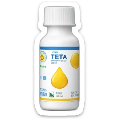 White tetra easy test strips bottle sticker
