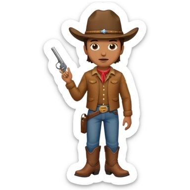 Cowboy ￼💩 sticker