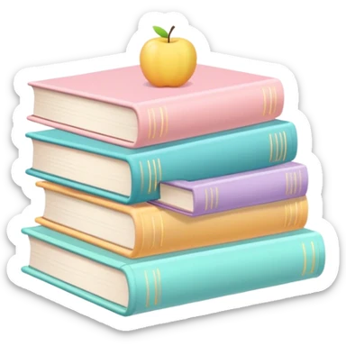 books in summer style sticker