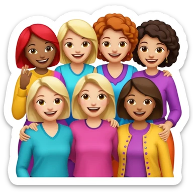 groupe de femmes sticker