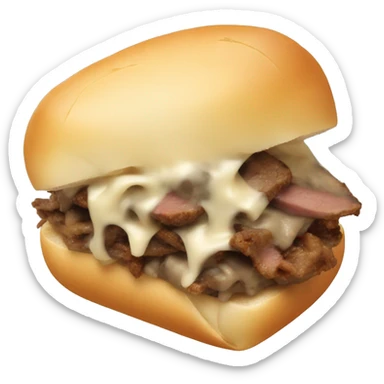 philly cheese steak sticker