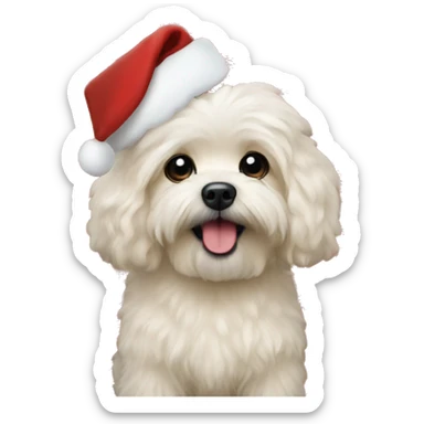 Maltipooo christmas sticker