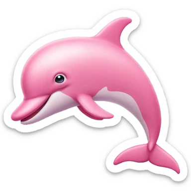 pink dolphin  sticker