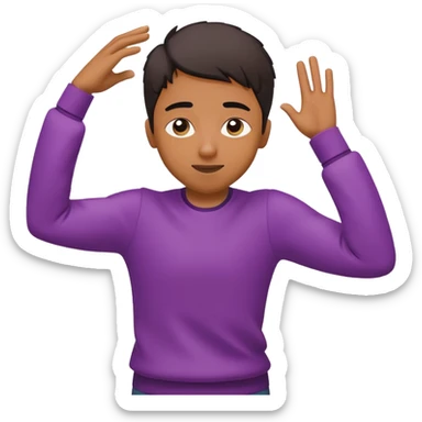 person doing the dab pose, with bold lines and a fun, expressive stance. The arms should be positioned diagonally, one extended and one bent across the face. sticker