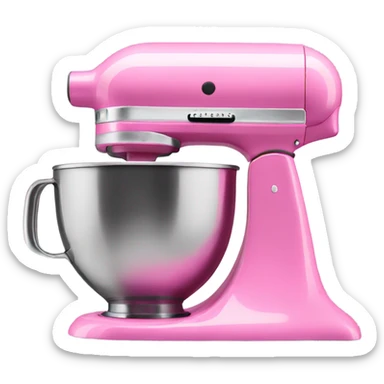 pink kitchen aid sticker
