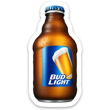 Bud light can sticker