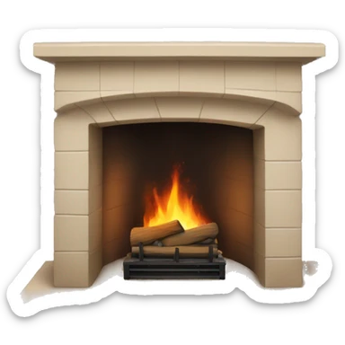 Home Fireplace  sticker