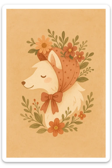 Give the Overwolf logo a cute cottagecore makeover sticker