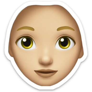 kid 7 years blonde green eyes sticker