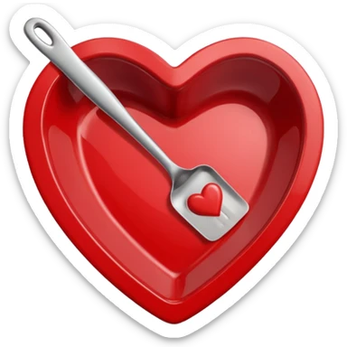 Valentine cookware heart shaped  sticker