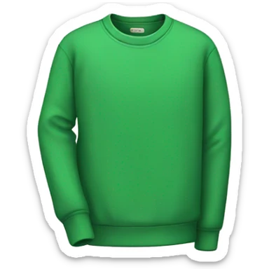 Green sweatshirt sticker