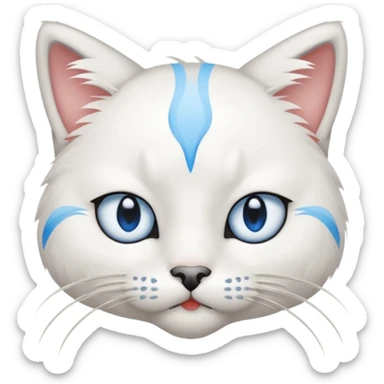 scratch cat from scratch.mit.edu,
he is very sad shedding 1 tear from his left eye sticker