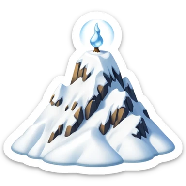 una montana de nieve  sticker