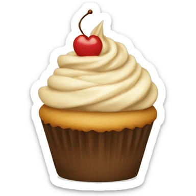 cupcake beige sticker