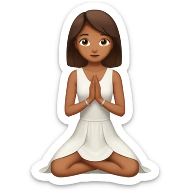 Créame que este emoji 🙇🏽‍♀️ este un blanquito atrás sticker