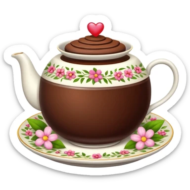 Tea and cake sticker