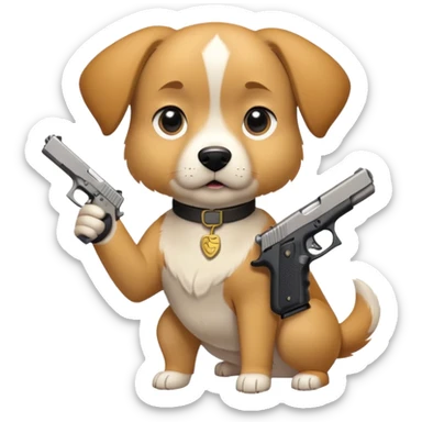Dog with a Glock  sticker