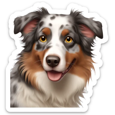 Red Merle Australian shepherd  sticker