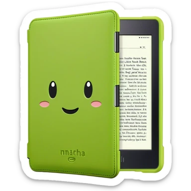 kindle na cor verde matcha sticker