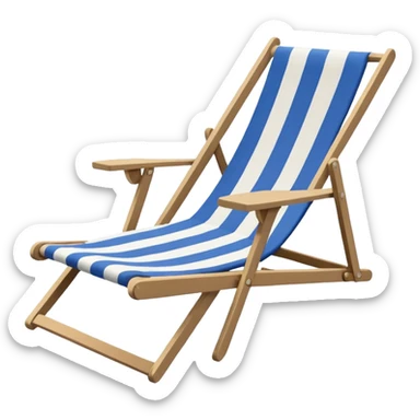 Deck chair sticker