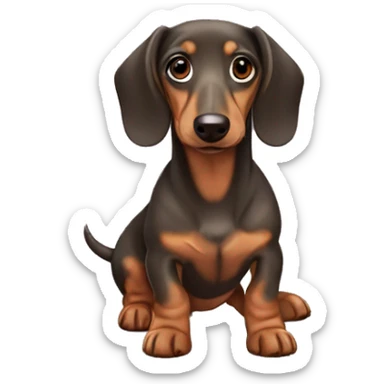 Dachshund Dapple￼ sticker
