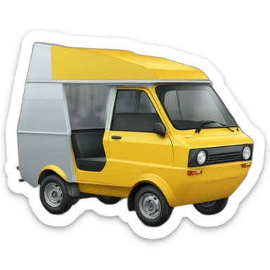 3 wheel reliant robin sticker