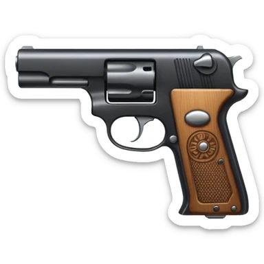A handgun sticker