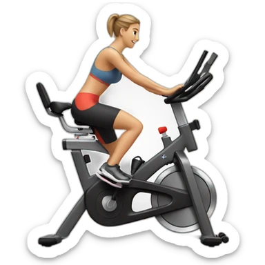 exercise bike sticker