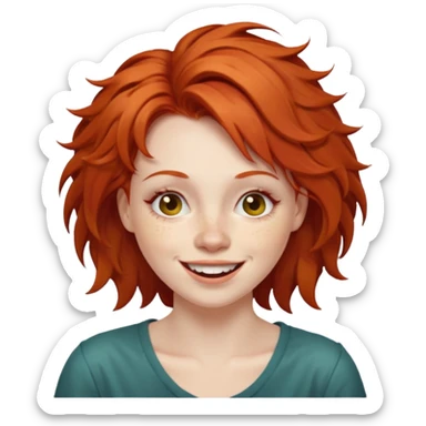 pirate redhead woman drunk sticker