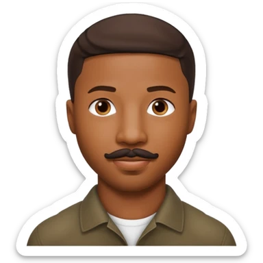 michael b jordan with stache sticker