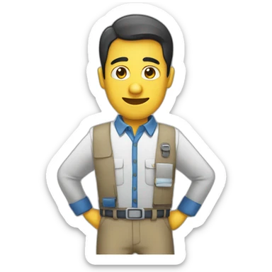 empleado quimico sticker