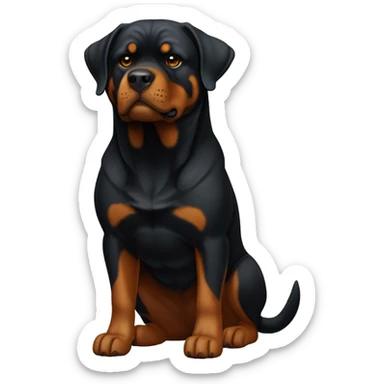 Rottweiler dog sticker