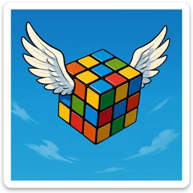 Un ruski cube qui vole  sticker