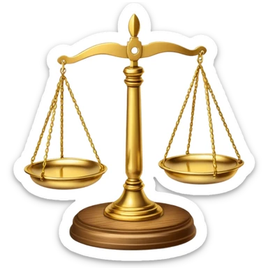 Courtroom Items, Scales of Justice – balance symbol of fairness

 sticker