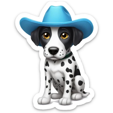Un dalmata con sombrero sticker