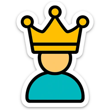 modern clean symbol or icon representing the concept of authority sticker