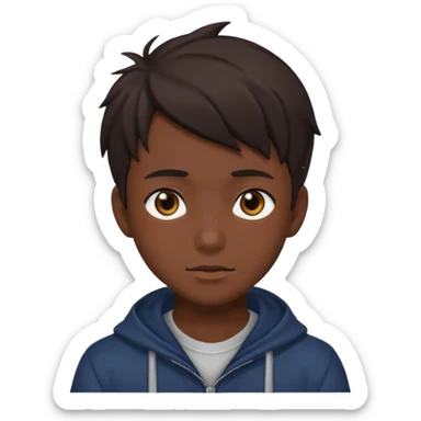 Anime boy dark sticker