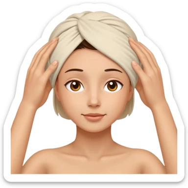 Head massage sticker